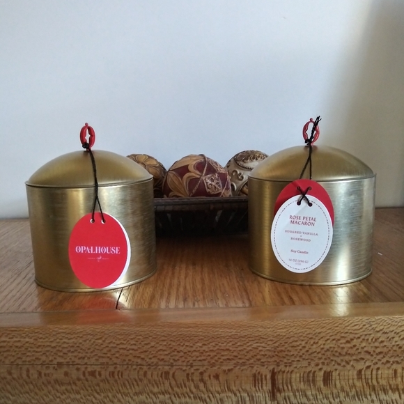 Opalhouse Other - 2 Opalhouse Rose Petal Macaron 3 Wick Candles